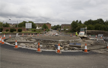 Agamemnon Street new roundabout, image supplied by Clydebank Rebuilt